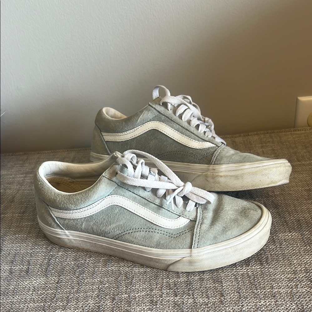 Vans Light Blue and White